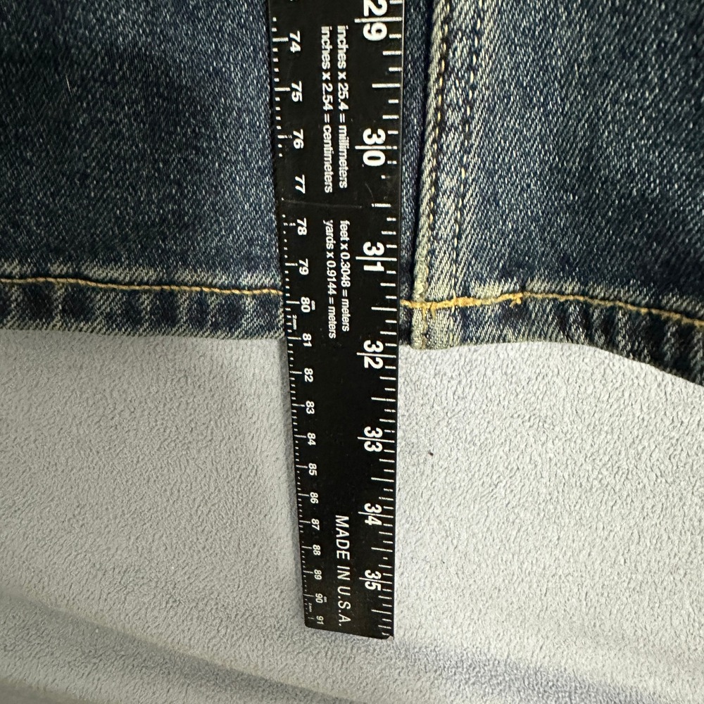 Hollister High-Rise Flare Leg Jeans Embroidered Dark Wash Blue Size W24 L32 - Picture 10 of 12